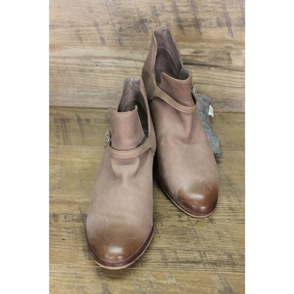 Sam Edelman Palmer‎ Ankle Boots Women’s Size 8.5 Putty Distressed Leather - Picture 1 of 15